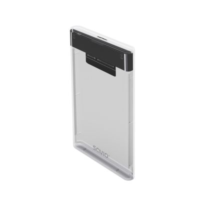 6. SAVIO ZEWNĘTRZNA OBUDOWA NA DYSK HDD/SDD 2,5", USB 3.0, TRANSPARENTNA, AK-66