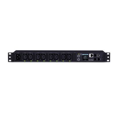 CyberPower PDU81005 rozdzielacz zasilania PDU 1U Czarny 8 Gniazdo(a) sieciowe