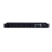 CyberPower PDU81005 rozdzielacz zasilania PDU 1U Czarny 8 Gniazdo(a) sieciowe