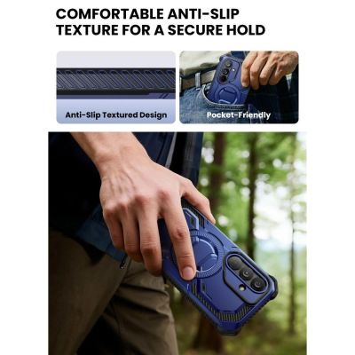 8. Etui Supcase ArmorBox Mag MagSafe na Samsung Galaxy S26 - granatowo-czarne