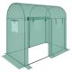 36. SZKLARNIA TUNEL OGRODOWY DWA WEJŚCIA DO POMIDORÓW I OGÓRKÓW 200x100x180CM ZIELONY