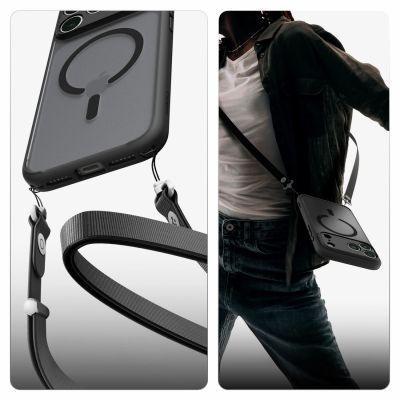 18. Etui Spigen Ultra Hybrid MagSafe na iPhone 18 Pro / 17 Pro - frost black