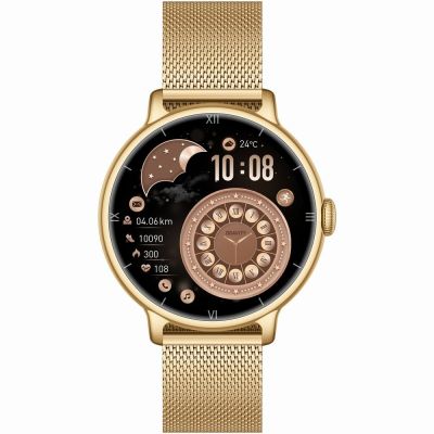 7. Smartwatch Gravity Złoty Bransoleta + Pasek GT33-2