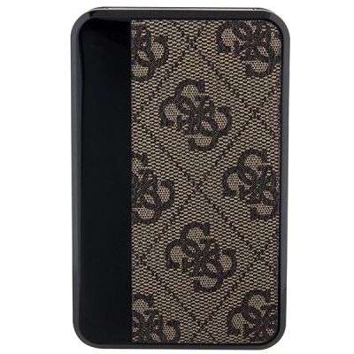 4. Powerbank Guess 4G Leather Metal Logo 18W 10000mAh - brązowy
