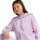5. Bluza damska adidas Essentials 3-Stripes Full-Zip Fleece Hoodie fioletowa JY3080