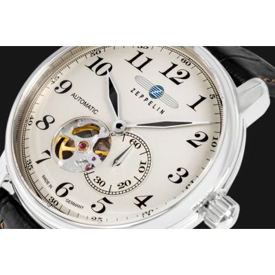 4. Zegarek Męski ZEPPELIN LZ127 Graf Zeppelin Automatik 7666-5 + BOX