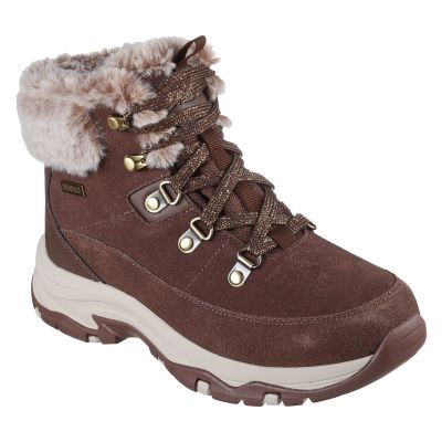 Skechers damskie buty zimowe wodoodporne TREGO-SNOW WORRIES 167882 CHOC