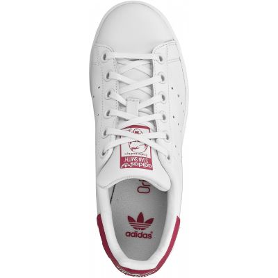 Dziecięce buty lifestyle inspirowane obuwiem tenisowym Stan Smith, kolor biały, skóra naturalna i syntetyczna