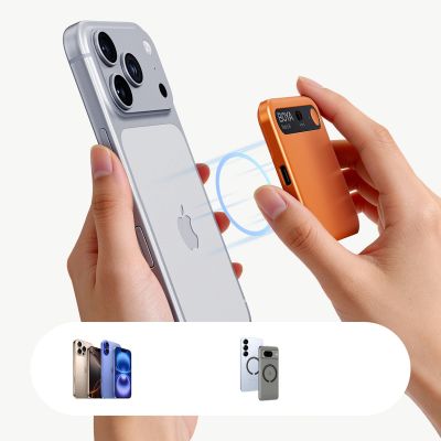 12. Rejestrator głosu BOYA Notra z transkrypcją AI - pomarańczowy