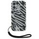 2. Etui Karl Lagerfeld IML Zebra Pattern & Cord na iPhone 16 - czarne