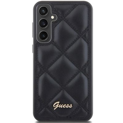 3. Etui Guess Quilted Metal Logo na Samsung Galaxy S23 FE - czarne