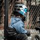 5. Kask rowerowy Rockbros TS-61 10110061002 dziecięcy z odpinaną szczęką rozmiar M (54-57) - niebieski