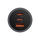 2. Baseus Golden Contactor Pro ładowarka samochodowa USB-A + 2x USB-C 65W ciemnoszary (CGJP010013)