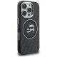 4. Etui Karl Lagerfeld IML Glitter Karl & Choupette Heads Logo MagSafe na iPhone 16 Pro Max - czarne