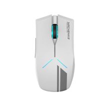 Mysz gamingowa Machenike M721 bezprzewodowa 10000 DPI z podświetleniem RGB - biała