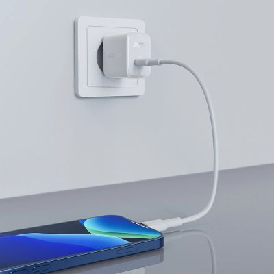 4. Acefast ładowarka sieciowa GaN USB Typ C 30W, PD, QC 3.0, AFC, FCP biały (A21 white)