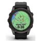9. Zegarek Garmin Fenix 7S Pro 42mm Sapphire Solar szary tytanowy DLC z czarnym paskiem