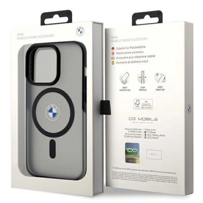8. Etui BMW IML Signature MagSafe do iPhone 15 Pro - czarne
