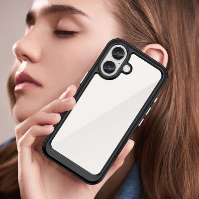 7. Etui Outer Space Case z żelową ramką do iPhone 16 Plus - czarne