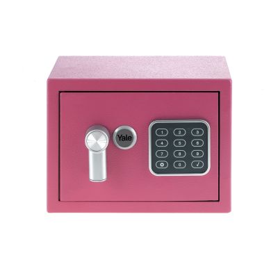 6. Yale Mini Electronic Safe Pink Sejf podstawowy YSV mini różowy