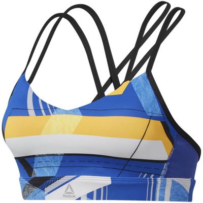 7. Stanik Reebok Hero Strappy Padded Bra VortaStripe W DU4097