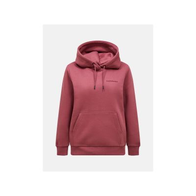 Bluza damska PEAK PERFORMANCE W Original Small Logo Hood kolor czerwony