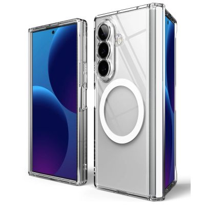 4. Etui Ringke Fusion Flap Magnetic MagSafe na Samsung Galaxy Z Fold 8 Ultra - przezroczyste