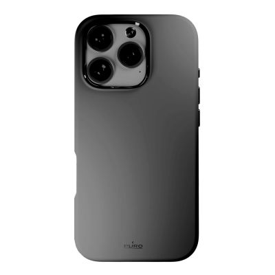 4. Etui silikonowe Puro Icon Mag Pro MagSafe do iPhone 16 Pro - ciemnoszare