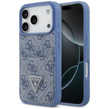 Etui Guess 4G nauble Card Triange na iPhone 18 Pro / 17 Pro - niebieskie