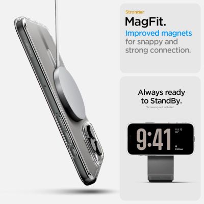 11. Etui Spigen Ultra Hybrid ”T” Mag MagSafe na iPhone 16 Pro Max - białe