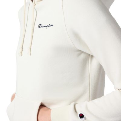 4. Bluza damska Champion Hooded Sweatshirt kremowa 118403 WW056