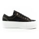 4. Lee Cooper buty sportowe damskie trampki platforma czarne ze złotym