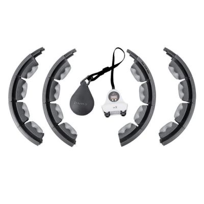 4. Hula hop HMS HHW06 z wypustkami, obciążnikiem i licznikiem czarny