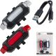 5. ZESTAW LAMP ROWEROWYCH LED PRZÓD I TYŁ XQMAX ŁADOWANIE USB