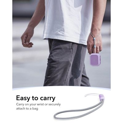 6. Etui ESR Orbit Halolock MagSafe na AirPods Pro - fioletowe