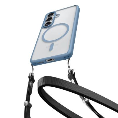 14. Etui Spigen Ultra Hybrid Mag MagSafe na Samsung Galaxy S26+ - przezroczysto-niebieskie