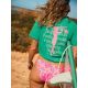 4. T-shirt loose z nadrukiem damski 4F 4FRSS26TTSHF4516-42S