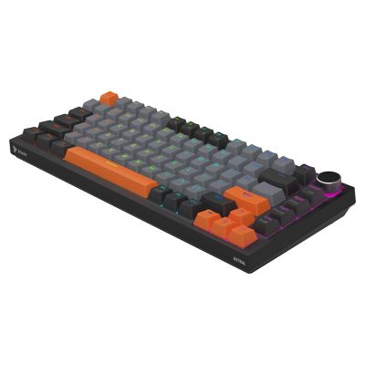 14. SAVIO KLAWIATURA MAGNETYCZNA ASTRAL BLACK OUTEMU WHITE JADE RGB 3 KOLORY KEYCAPÓW