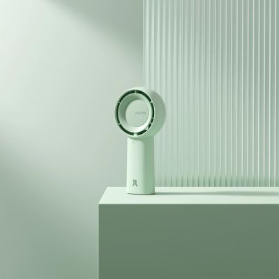 4. Wentylator ręczny Jisulife Handheld Fan 5 Plus 4000 mAh mini dmuchawa przenośny wiatraczek - zielony
