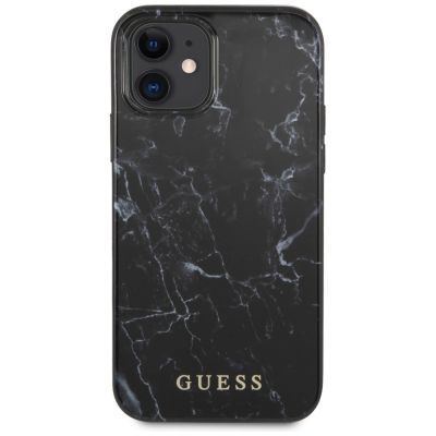 3. Etui Guess Marble na iPhone 12 mini - czarne
