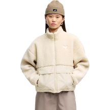 Kurtka damska Puma Re:Fibre Sherpa kremowa 694567 87