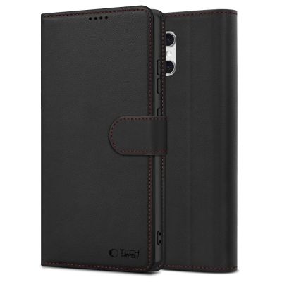 3. Etui Tech-Protect Wallet na Samasung Galaxy A57 5G - czarno-czerwone