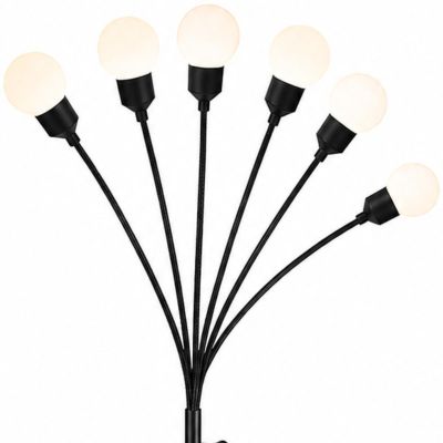 4. LAMPA SOLARNA TAŃCZĄCE NA WIETRZE KULECZKI BIAŁE 6 LED 75CM XXL