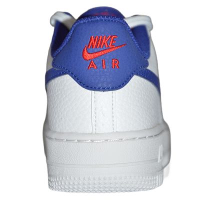 10. Buty damskie Nike Air Force 1 White/Deep royal blue - CT3839-101