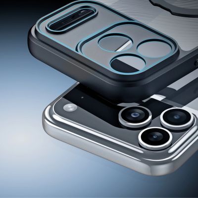 7. Etui Dux Ducis Aimo Mag z pierścieniem magnetycznym i podstawką na iPhone 17 Pro – czarne