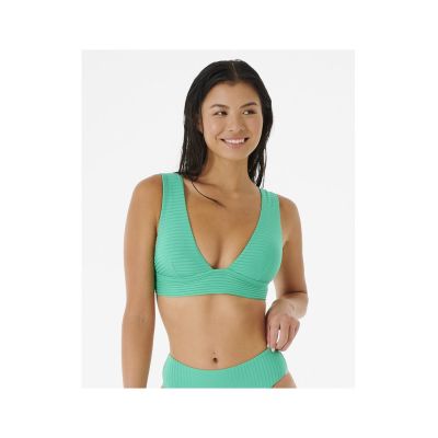 6. Biustonosz kąpielowy RIP CURL Premium Surf Deep V zielony