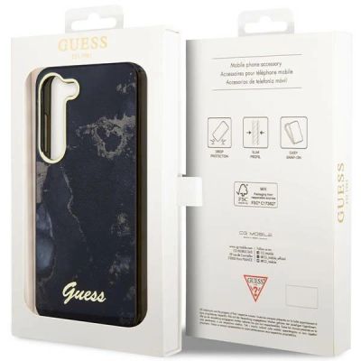 8. Etui Guess Golden Marble Collection S23+ - czarne