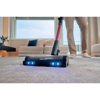 16. Hoover HF610HX 011 Pionowy odkurzacz Bateria Suchy EPA Bez worka 0,7 l 650 W Purpurowy 4 Ah