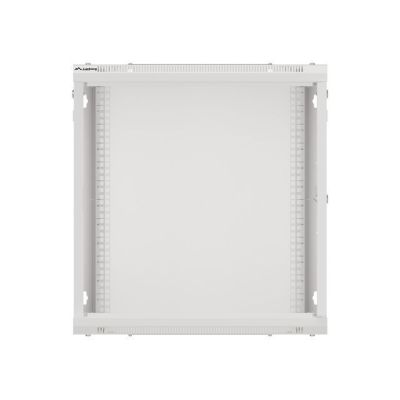 9. SZAFA INSTALACYJNA RACK WISZĄCA 19" 12U 600X600 SZARA DRZWI METALOWE (FLAT PACK)