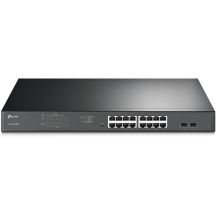 TP-Link TL-SG1218MPE Zarządzany L2 Gigabit Ethernet (10/100/1000) Obsługa PoE 1U Czarny